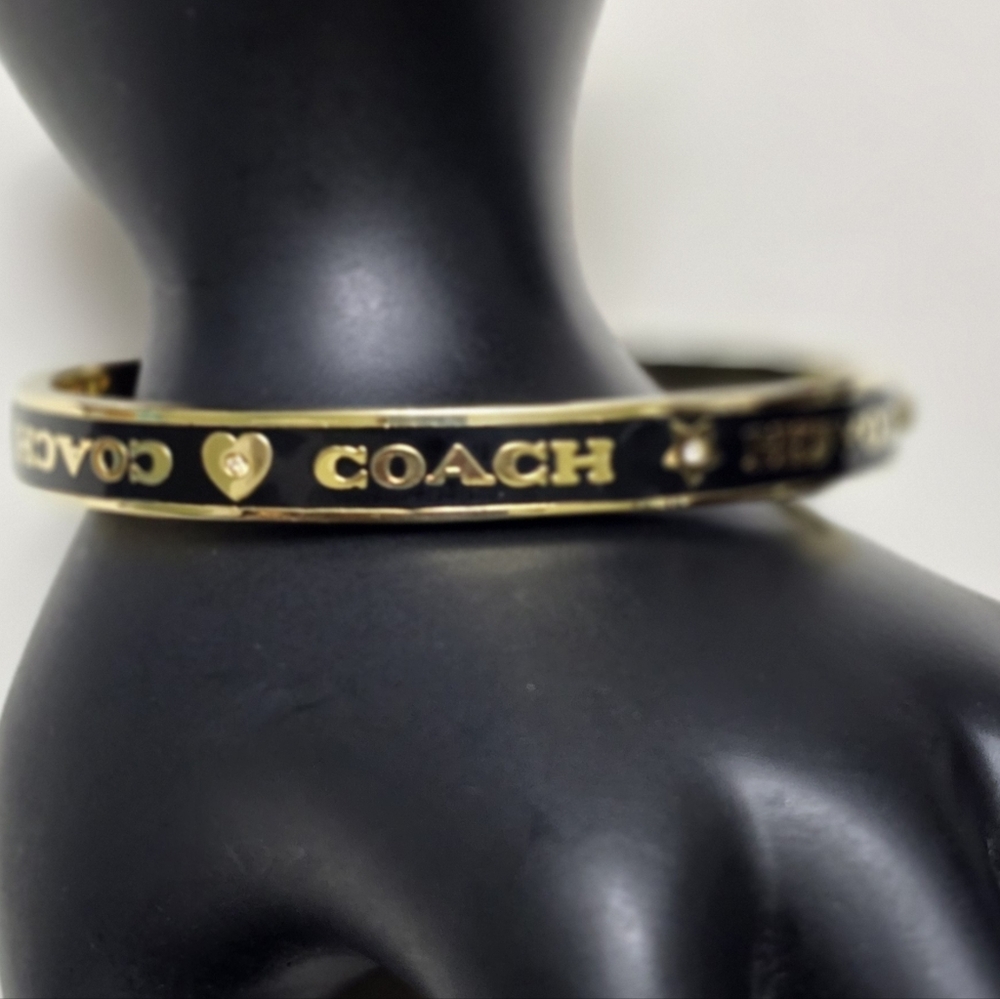 Coach Heart And Star Enamel Bangle